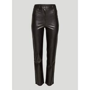 Wilfred 'Melina' Black Polyurethane Super High Rise Pant Size 4